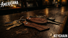 BeastCoast Americana Keychains, Bowtie and Pete leather keychains with keys